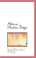 Notes on Machine Design: (English)