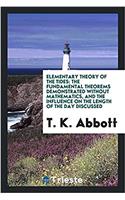 Elementary Theory of the Tides