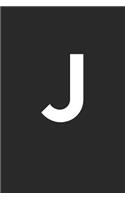 J: - Blank Page Journal - With No Lines - (Diary, Notebook)