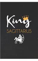 Sagittarius Notebook 'King Sagittarius' - Zodiac Diary - Horoscope Journal - Sagittarius Gifts for Her