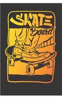 Notebook for skate sk8 longboard sk8er card
