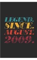 Legend Since August 2009