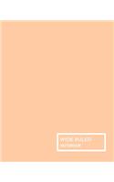 Peach Pastel Wide Ruled Notebook
