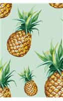Pineapple Notebook: Dot Grid Journal, Softcover (6x9 Inches) with 120 Pages