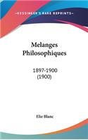 Melanges Philosophiques