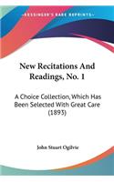 New Recitations And Readings, No. 1