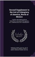 Second Supplement to the List of Coleoptera of America, North of Mexico