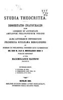 Studia Theocritea