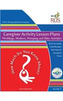 Caregiver Activity Lesson Plans