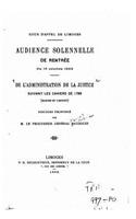 De l'administration de la justice suivant les cahiers de 1789