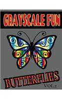 Grayscale Fun BUTTERFLIES Vol.2
