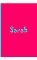 Sarah - Personalized Notebook