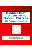 Random Easy To Very Hard Sudoku Puzzles