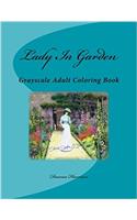 Lady in Garden Adult Coloring Book
