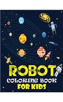 Robot coloring book For Kids