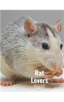 Rat Lovers Back to Front College Lined Notebook