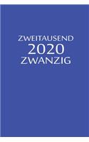 zweitausend zwanzig 2020: Ladyplaner 2020 A5 Blau