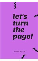 Let's turn the page