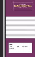 Amiesk Notebook - English Handwriting Notebook - 140 pages (7.44 x 9.69 inch)