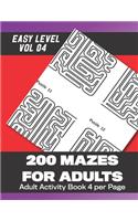 200 Mazes for Adults