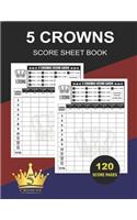 5 Crowns Score Sheet Book