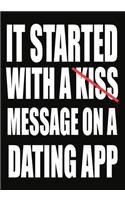 It Started With a Kiss Message on a Dating App