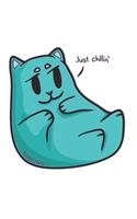 Lazy Cat Notebook: Graph Paper Journal 6x9 - 120 Pages