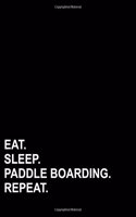 Eat Sleep Paddle Boarding Repeat: Five Column Ledger Accounting Journal Entries, Daily Bookkeeping Ledger, Ledger Record Book, 8.5" x 11", 100 pages(28 Five Column Ledger)
