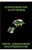 Dinosaur Lovers 2nd Grader Notebook