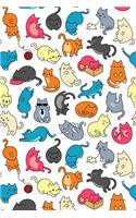 Journal Notebook For Cat Lovers Fun Cat Pattern 4: Blank Journal To Write In, Unlined For Journaling, Writing, Planning and Doodling, For Women, Men, Kids, 160 Pages, Easy To Carry Size.(29 Journal Time Plain)
