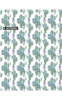Notebook: Notebook Cute Cactus: Notebook composition: Journal Dot-Grid, Graph, Lined, Blank No Lined: Book: Pocket Notebook Journal Diary, 110 pages, 8.5" x 1