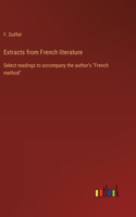 Extracts from French literature