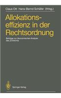 Allokationseffizienz in Der Rechtsordnung