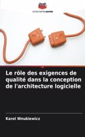 Le rôle des exigences de qualité dans la conception de l'architecture logicielle