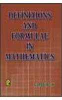 Definitions And Formulae In Mathematics (For School Classes)