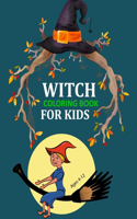 Witch Coloring Book For Kids Ages 4-12