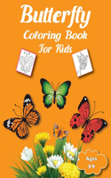 butterfly coloring book for kids ages 3-6
