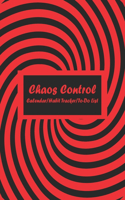 Chaos Control (Red) Monthly Calendar, Habit Tracker and Daily To-Do List Pages: Productivity Tool for Time Management and Organization of Tasks (8x10, 160pgs)