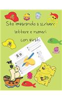 Sto imparando a scrivere lettere e numeri con pirati