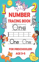 Number tracing book for preschoolers ages 3-5