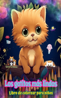 gatitos más lindos - Libro de colorear para niños - Escenas creativas y divertidas de risueños gatitos: Encantadores dibujos que impulsan la creatividad y diversión de los niños