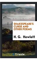 Shakespeare's Curse and Other Poems