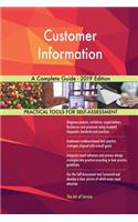 Customer Information A Complete Guide - 2019 Edition