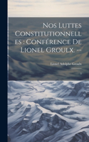 Nos luttes constitutionnelles