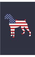 Boxer Notebook - Fourth Of July Gift for Boxer Lovers - Boxer Journal