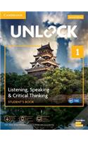Unlock Level 1 Listening, Speaking & Critical Thinking Student’s Book, Mob App and Online Workbook w/ Downloadable Audio and Video
