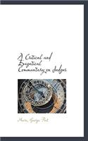 A Critical and Exegetical Commentary on Judges