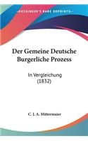 Gemeine Deutsche Burgerliche Prozess