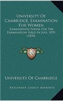 University of Cambridge, Examination for Women