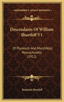 Descendants Of William Shurtleff V1